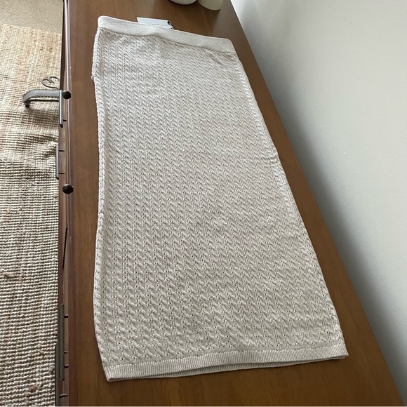 W18,19 Current Air Womens Pointelle Cable Knit - Picture 10 of 14